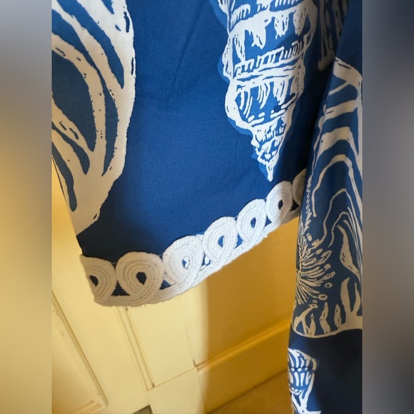 Lilly Pulitzer Elegant Blue and White Maxi Dress - Picture 5 of 9